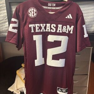 NWT Texas A&M STITCHED Adidas Jersey